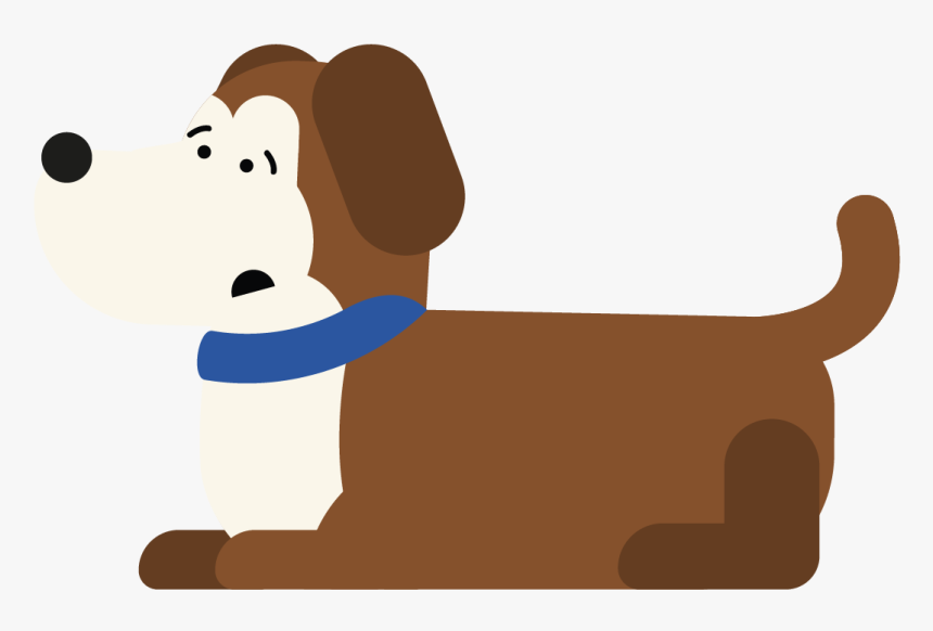 Worried Dog Lying Down, HD Png Download