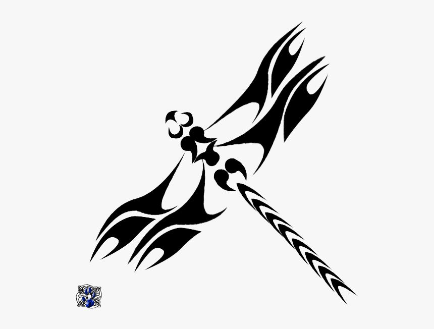Tattoo Dragonfly Tribe Drawing, HD Png Download