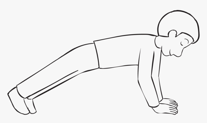 Man Doing A Push Up With Eyes Closed, As Seen In Popsicle, HD Png Download