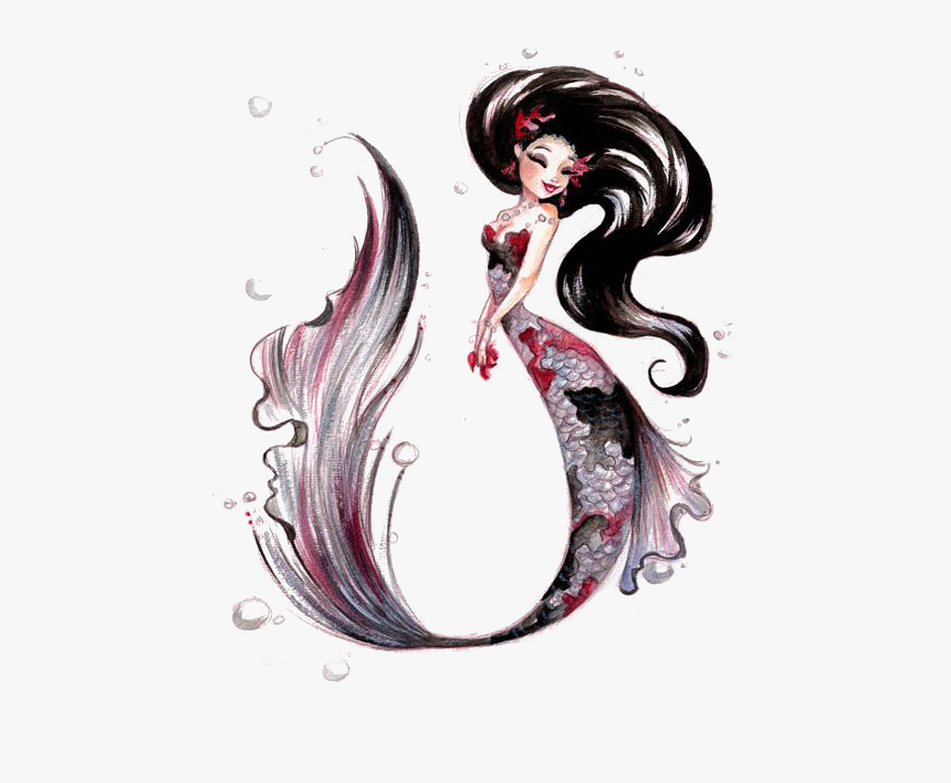 Koi Tattoo Mermaid Sleeve Fantasy Download Hq Png Clipart, Transparent Png