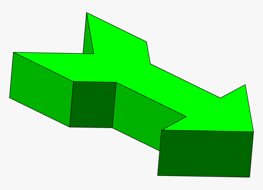 Arrows Green Free Stock Photo Illustration Of A 3d, HD Png Download