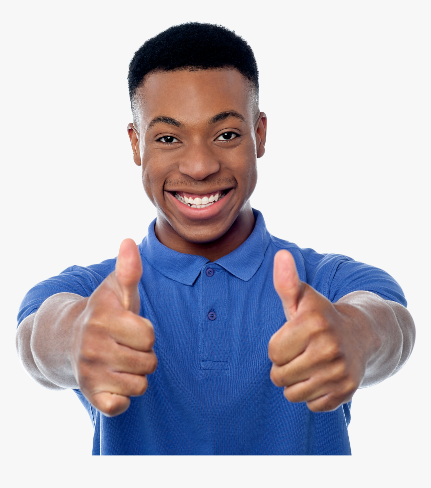 Men Pointing Thumbs Up Png Image, Transparent Png