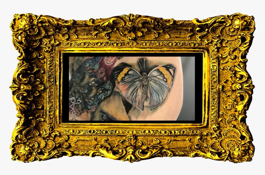 Transparent Butterfly Tattoo Png, Png Download