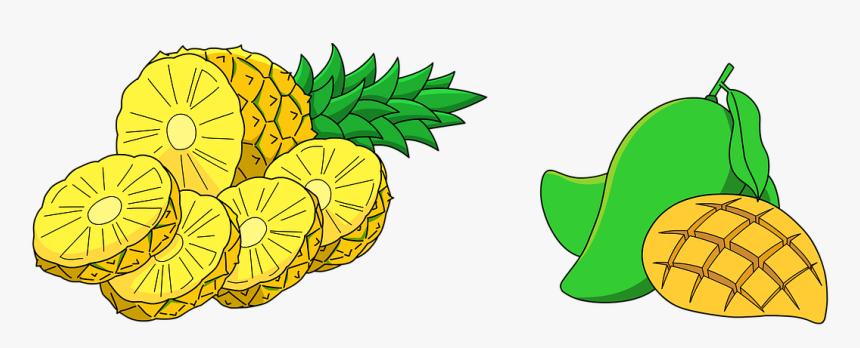 Pineapple Mango Fruit, HD Png Download