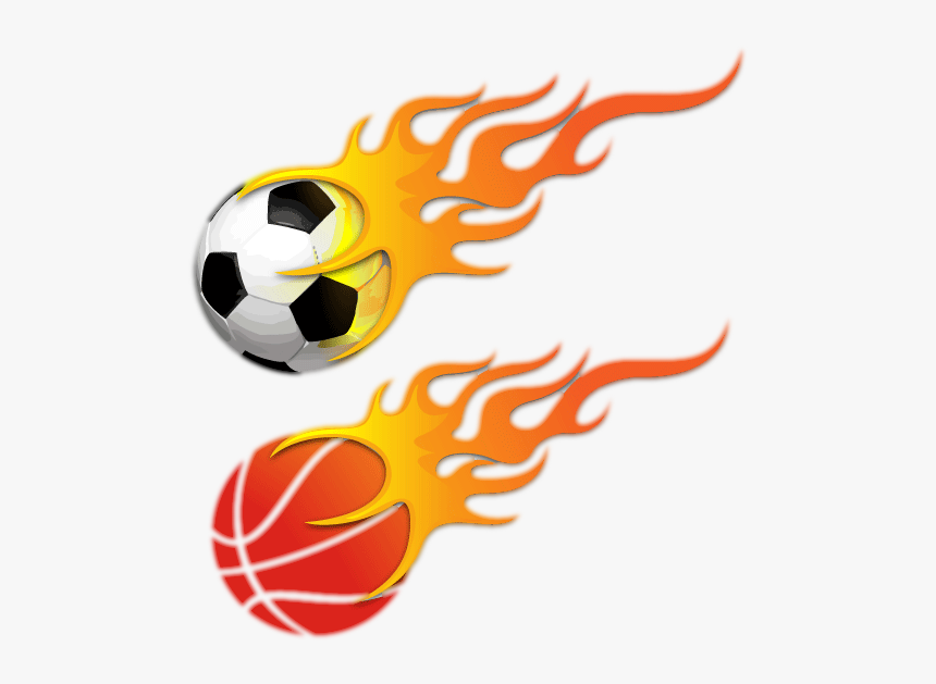 Basketball Logo Png With Fire, Transparent Png