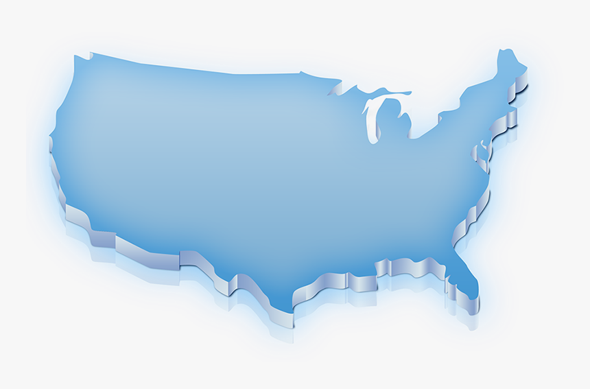 Transparent Us Map Outline Png, Png Download