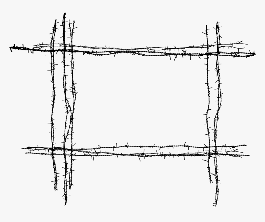 Barb Wire Frame Png, Transparent Png