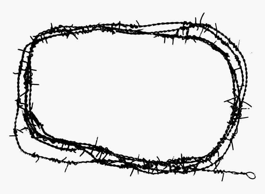 Barb Wire Frame Png, Transparent Png