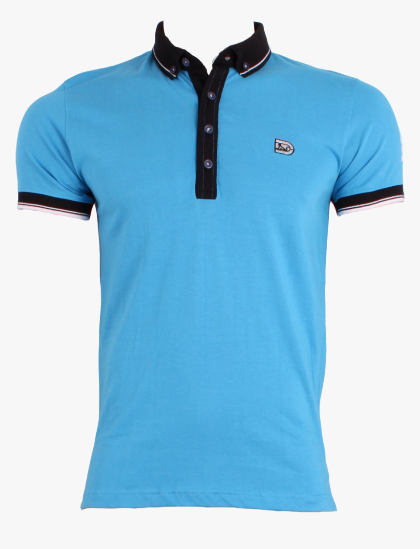 T-shirt,clothing,polo Shirt,azure,cobalt Blue,line,electric, HD Png Download