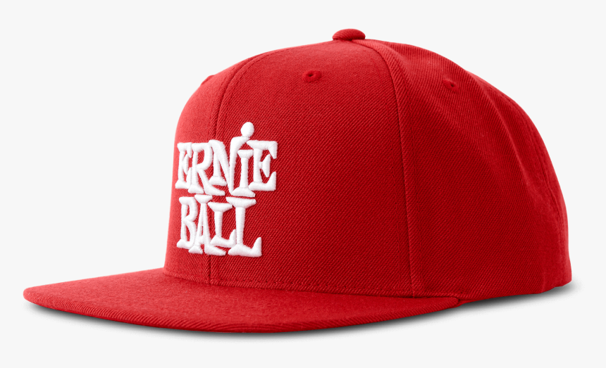 Red With White Stacked Ernie Ball Logo Hat Thumb, HD Png Download