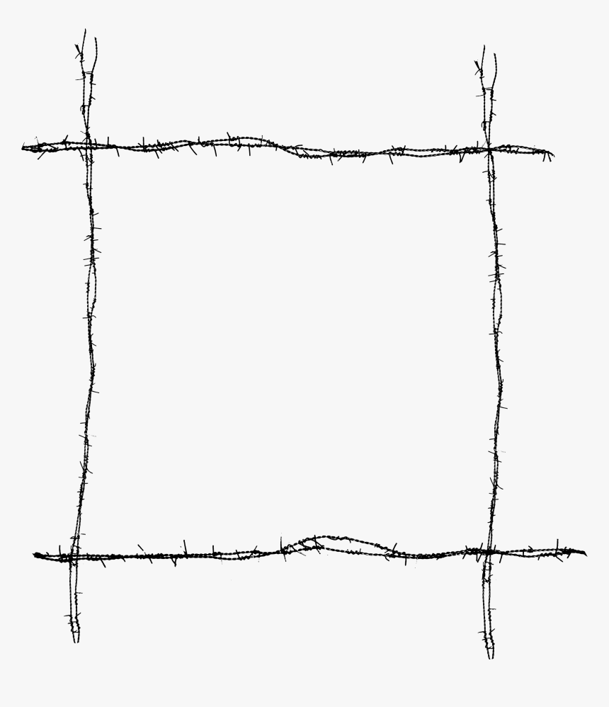 Barb Wire Frame Png, Transparent Png
