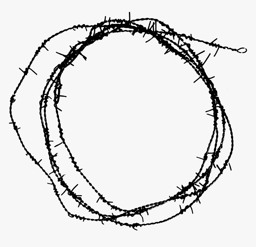 Barb Wire Frame Png, Transparent Png