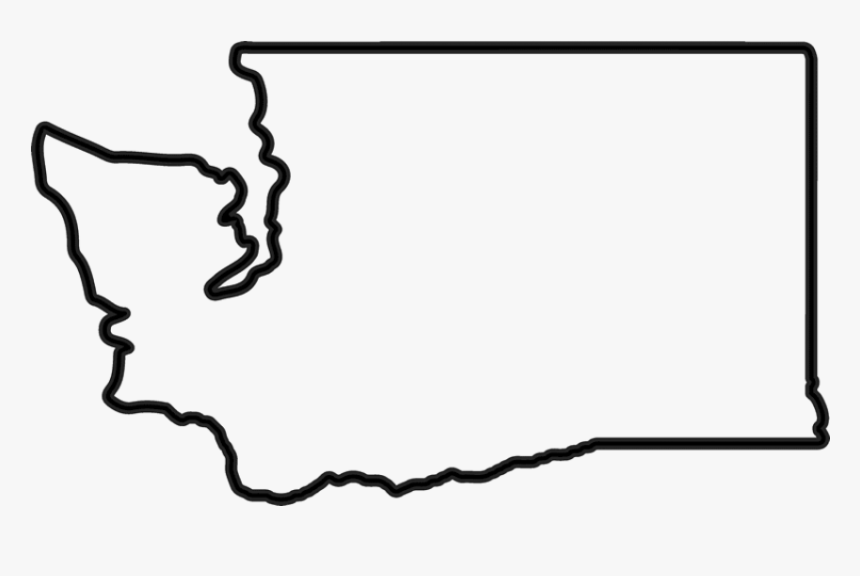 Washington Outline Rubber Stamp State Rubber Stamps, HD Png Download