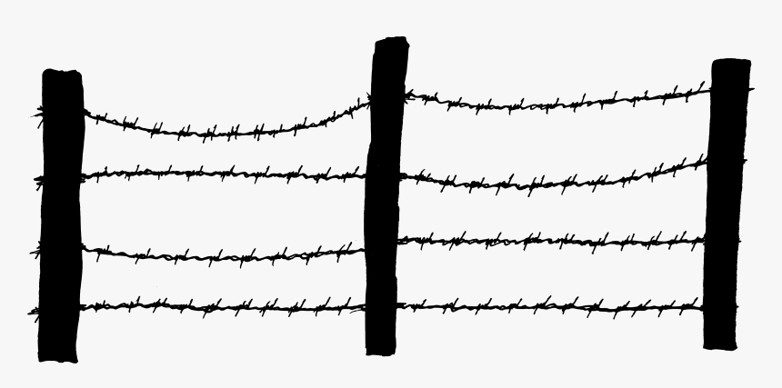 Barbed Wire Fence Chain-link Fencing, HD Png Download