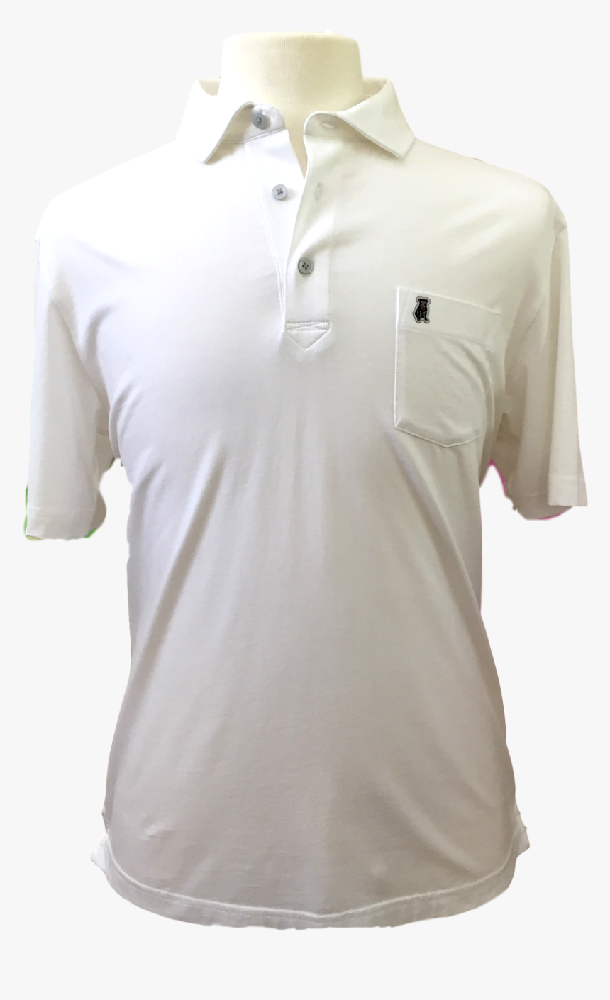 The Dapper Dog Pima Cotton Mens Polo Bright White, HD Png Download