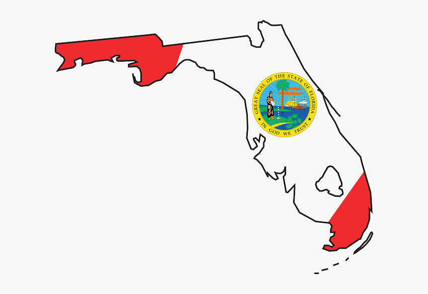Dark Blue Florida Clipart, HD Png Download