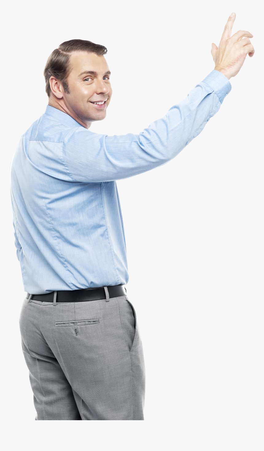Men Pointing Up Png, Transparent Png