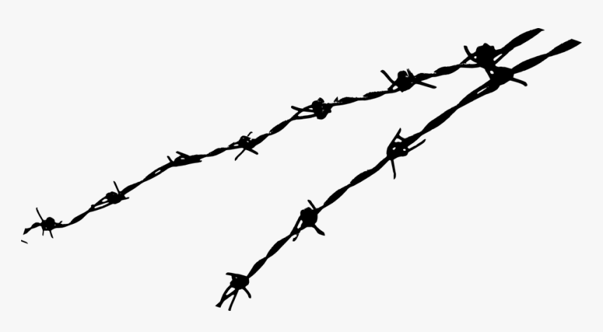 Barbed, Wire, Rotated, Keep Out, Danger, Safe, HD Png Download