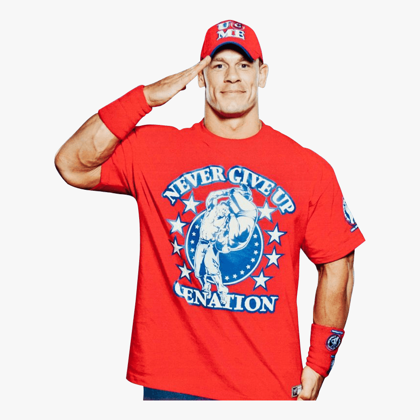 John Cena Red Never Give Up