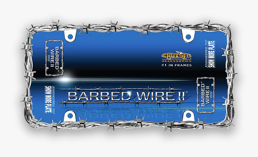 Barb Wire License Plate, HD Png Download