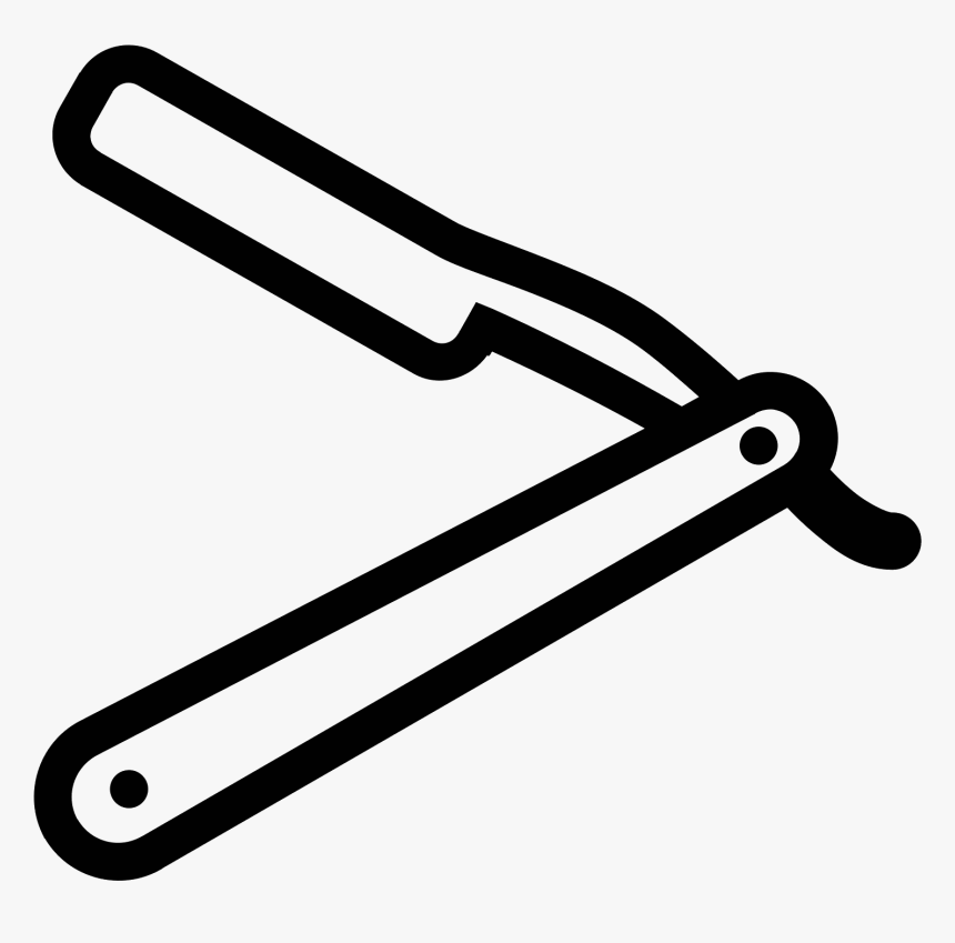Straight Razor Icon, HD Png Download