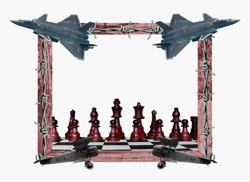 Military, Aircraft, Wood Frame, Barb Wire, Fighter, HD Png Download