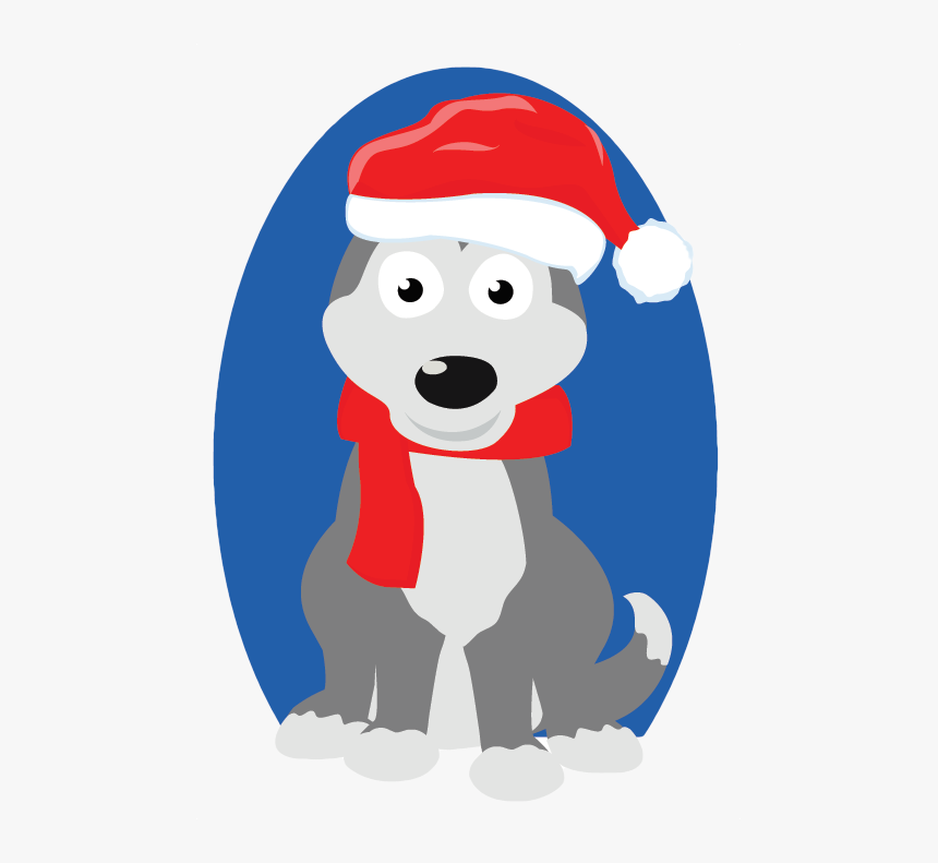 Christmas Siberian Husky, HD Png Download