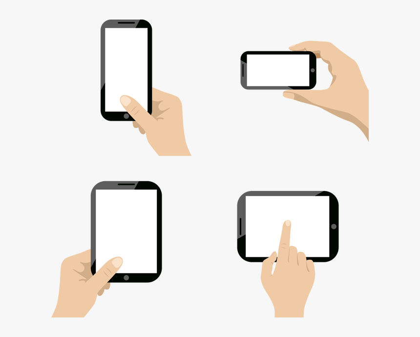 Transparent Phone In Hand Png, Png Download