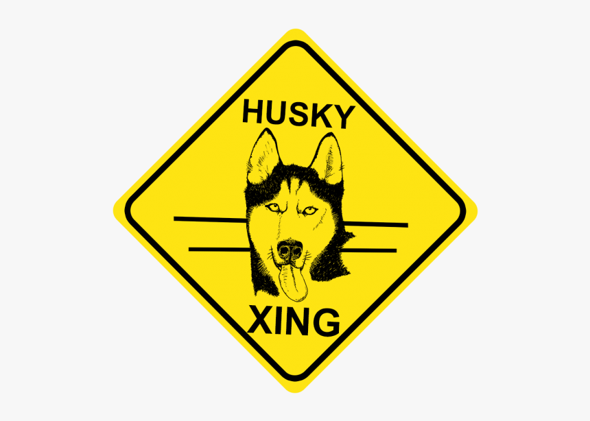 Husky Crossing Sign Free Shipping, HD Png Download