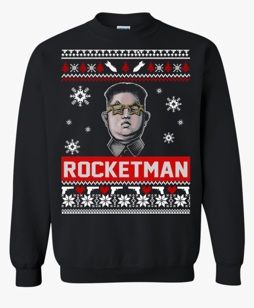 Kim Jong Un Rocketman Christmas Ugly Sweater, HD Png Download