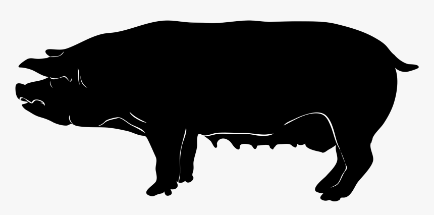 Pig Silhouette, HD Png Download