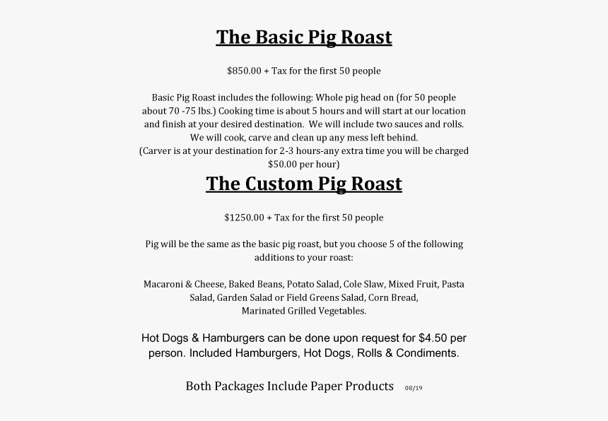 Pig Roast1, HD Png Download