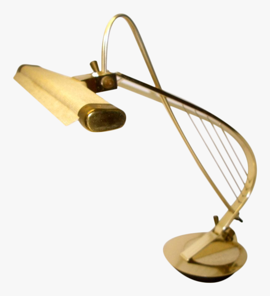 Vintage Piano Harp Brass Lamp Cannon Co, HD Png Download
