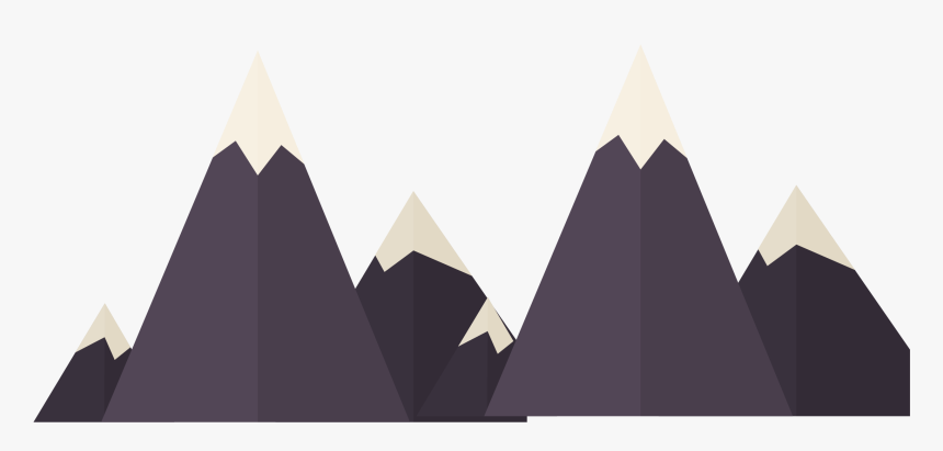 Vector Black Creative Snow Mountain Png Download, Transparent Png