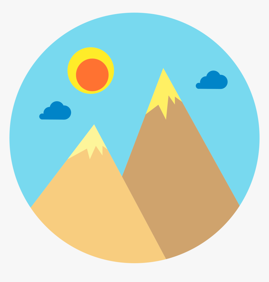 Flat Shaded Mountains Clip Arts, HD Png Download