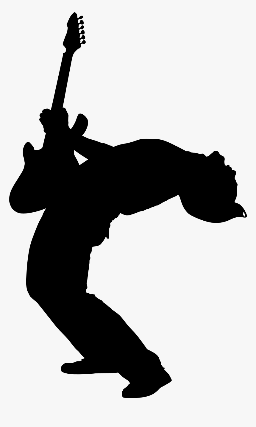 Steel Guitar Guitarist Silhouette, HD Png Download