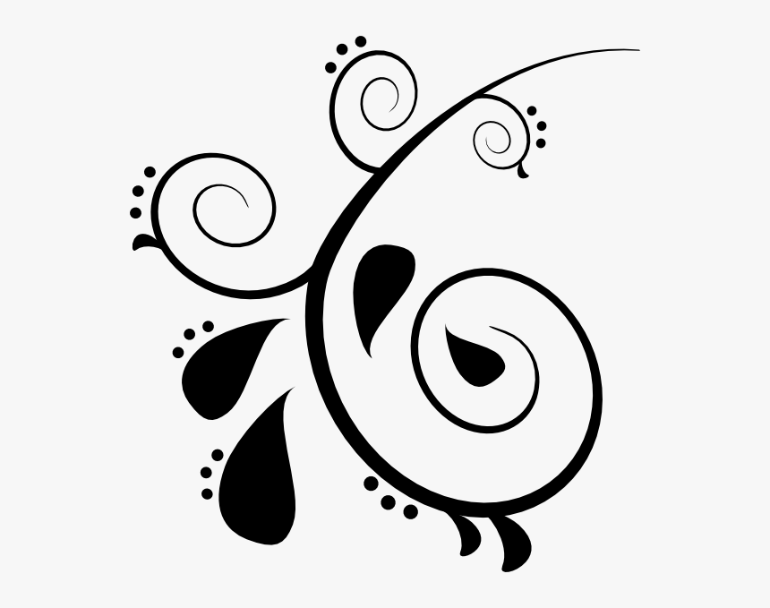Clip Art Vector Online - Clip Art Paisley Design, HD Png Download