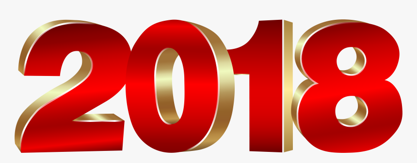 Gold And Red - 2018 Clip Art Png, Transparent Png