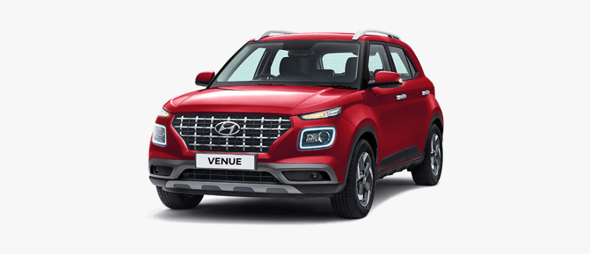 Hyundai Venue Suv Fiery Red Ex B - Compact Sport Utility Vehicle, HD Png Download