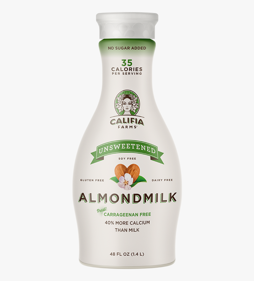Unsweetened Almondmilk - Califia Farms Almond Milk, HD Png Download