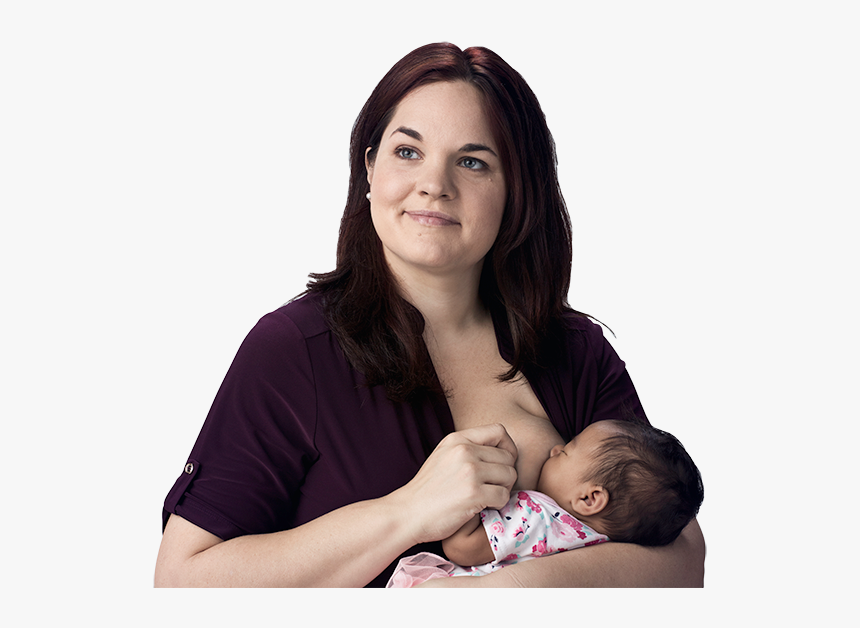 Image Of A Mom Breastfeeding Her Baby - Mother, HD Png Download