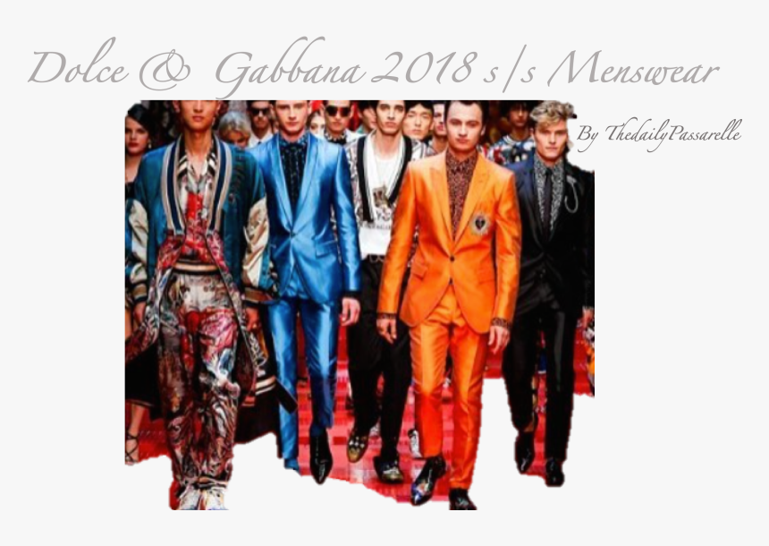 Dolce & Gabbana 2018 S/s Menswear - Dolce & Gabbana, HD Png Download