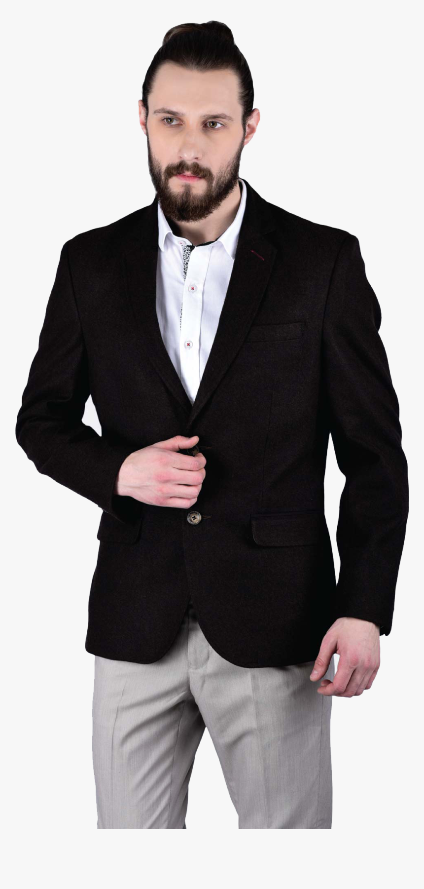 Coat Black Png Background - Saco O Smoking, Transparent Png