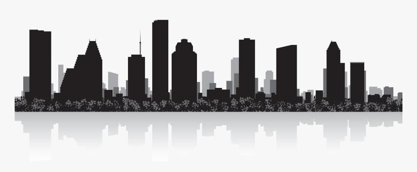 Silhouette Houston Skyline, HD Png Download