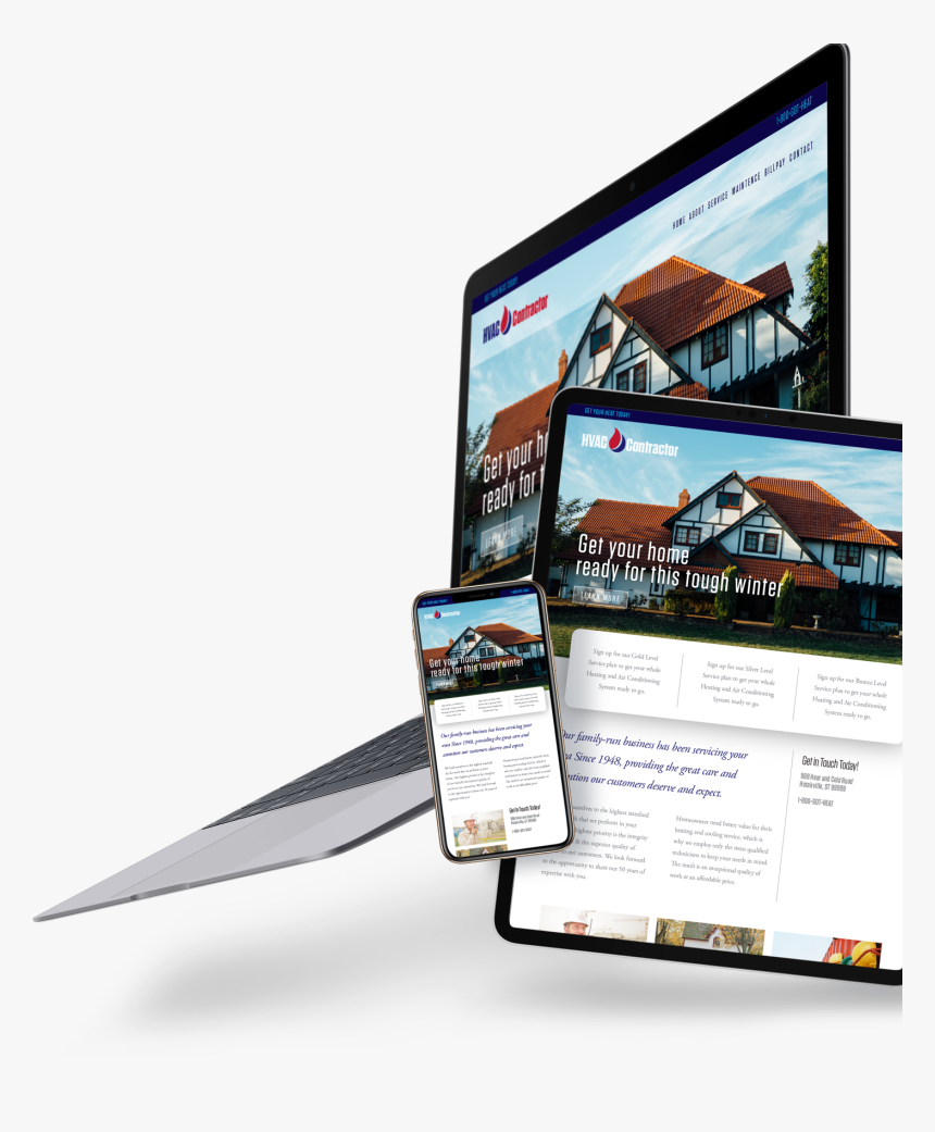 Delta T Creative Hvac Contracotr Website Examples - Billboard, HD Png Download
