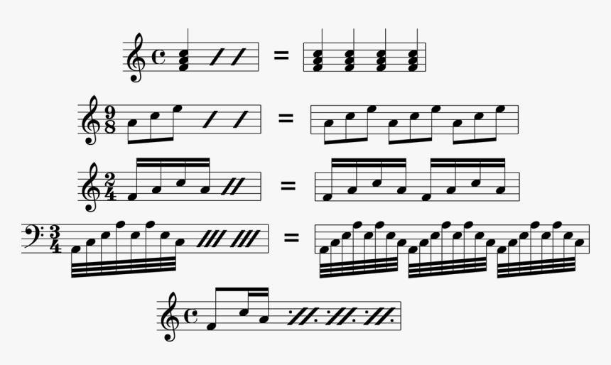 Musical Example - Sheet Music 4 4 Time, HD Png Download