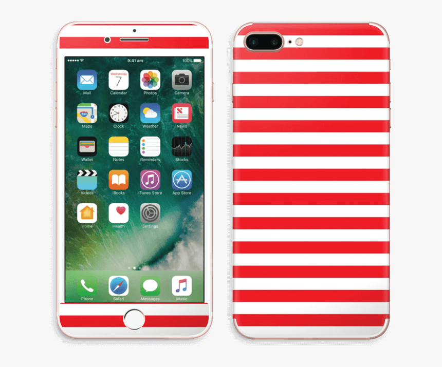 Christmas Stripes Skin Iphone 7 Plus - Iphone A1661 Price In India, HD Png Download