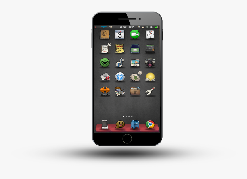 Buuf Iphone 5 Hd My Iphone 6 Home - Iphone, HD Png Download