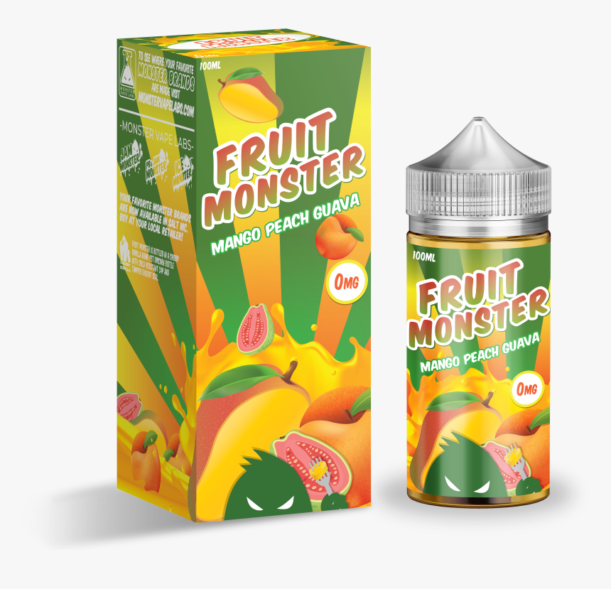 Fruit Monster Mango Peach Guava, HD Png Download