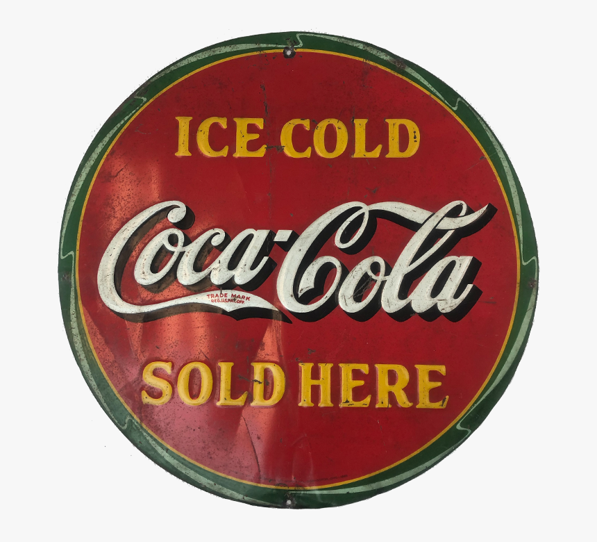 Vintage 1932 Metal Coca-cola Sign - Coca Cola, HD Png Download